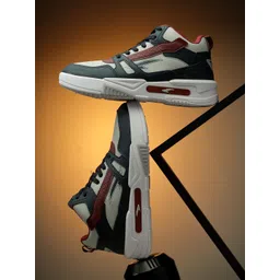 ASIAN Men Colourblocked Round Toe Memory Foam Sneakers