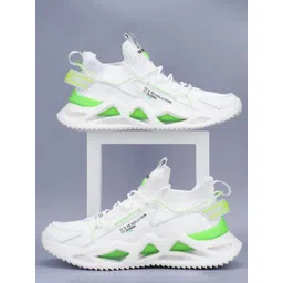 RapidBox Men Woven Design Mid-Top Sneakers