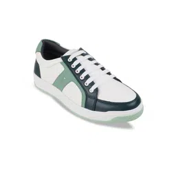 Mochi Men Colourblocked Comfort Insole Contrast Sole Lace-Ups Sneakers