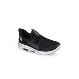 Skechers Women Self Design Slip On Round Toe Non Marking Walking Shoes