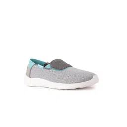 Power Women Grey Textile Walking Non-Marking Shoes