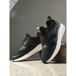 HRX by Hrithik Roshan Men Black Mesh Non-Marking Running Shoes