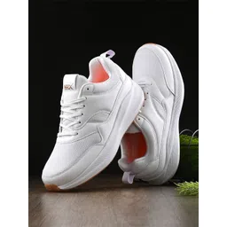 HRX by Hrithik Roshan Men White Memory Foam Mesh Marking Running Shoes