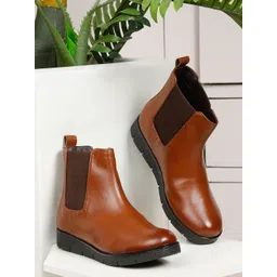 Bruno Manetti Women Mid-Top Chelsea Boots