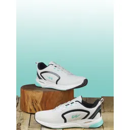 Campus Men White Mesh Running Shoes