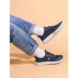 HRX by Hrithik Roshan Men Navy Blue Flyknit Mesh Running Shoes