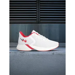 Campus Women Off White & Red Sustainable Running Shoes