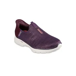 Skechers Women Purple Mesh Walking Non-Marking Shoes
