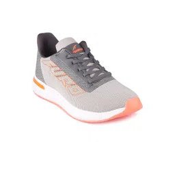 FURO by Red Chief Men Grey & Orange Mesh Lace-Up Sports Running Shoes