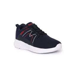 Paragon Men Navy Blue Mesh Running Non-Marking Shoes