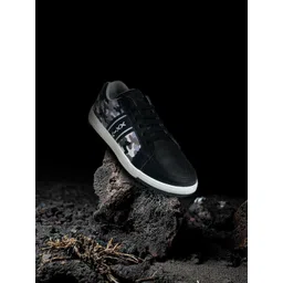 KazarMax Men Camo Printed Arch Support PU Sneakers