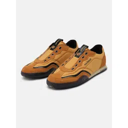 nubeat AREA909 Yellow Leather Mens Sneakers