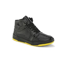 John Karsun Men Animal Textured Mid-Top Lightweight Sneakers