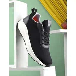 HRX by Hrithik Roshan Men Black & White Memory Foam Mesh Running Shoes