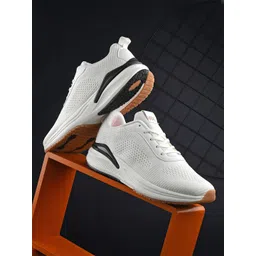 HRX by Hrithik Roshan Men White Mesh Flyknit Running Non-Marking Shoes