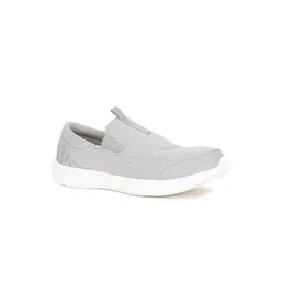 Power Women Grey Mesh Walking Non-Marking Shoes