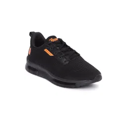 Paragon Men Black Mesh Running Non-Marking Shoes
