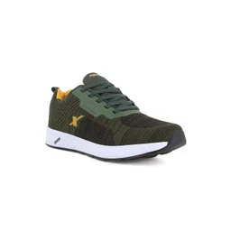 Sparx Men Green Mesh Running Non-Marking Shoes