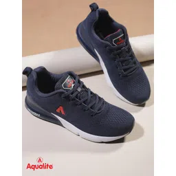 Aqualite Men Blue Mesh Walking Non-Marking Shoes