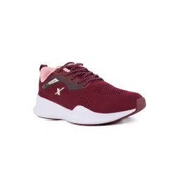 Sparx Women Maroon Mesh Running Non-Marking Shoes