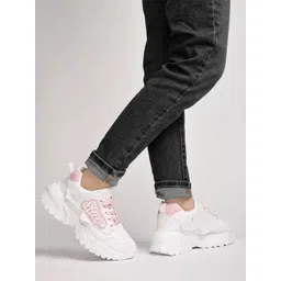 Smart Casual Lace-Up Sneakers For Women & Girls Running Shoes For Women Training & Gym Shoes For Women
