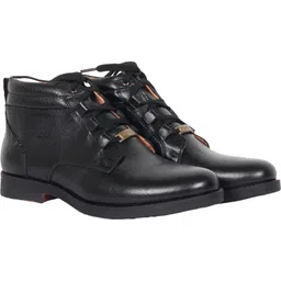 Genuine Leather Boots for Men A-4691 | Anti-Slip | Memory Cushion | High Ankle Boots For Men