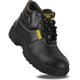 PVC Sole Industrial Safety Shoes With Steel Toe Protection Boots For Men
