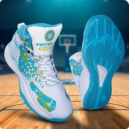 GRAFFITI 3D Texture TPU Fusing |Eva Phylon, Rubber Sole High Ankle Basketball Shoes For Men