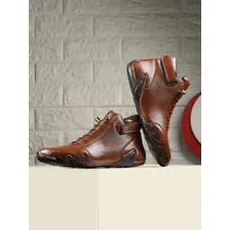 KARADDI Men Memory Foam Lightweight High-Top Boat Shoes