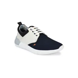 Hitz Men Blue Leather Running Non-Marking Shoes