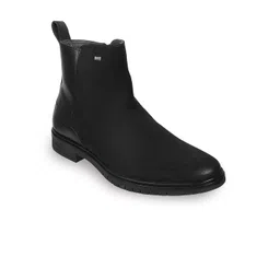 DAVINCHI Men High-Top Suede Chelsea Boots