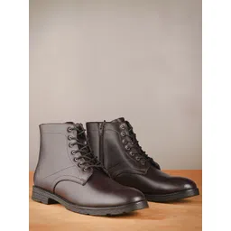 The Roadster Lifestyle Co. Men Brown Round Toe Regular Boots