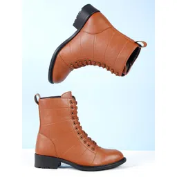 Roadster Women Tan Brown Solid Winter Boots
