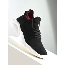 HRX by Hrithik Roshan Men Black Memory Foam Non-Marking Walking Shoes