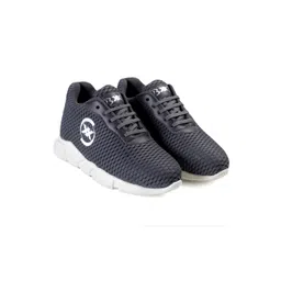 Bxxy Men Grey Mesh High-Top Running Non-Marking Air-Max Elevator Shoes