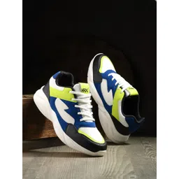 HRX by Hrithik Roshan Women Blue Textured Colourblocked Running Shoes