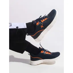 HRX by Hrithik Roshan Men Navy Blue Flyknit Mesh Running Shoes