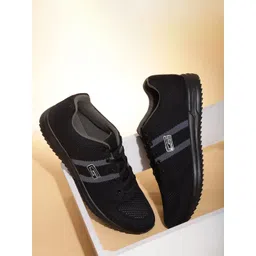 Goldstar Men Textured Lace-Up Walking Shoes