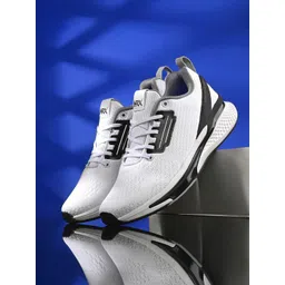 HRX by Hrithik Roshan Men White And Black Memory Foam Non-Marking Running Shoes