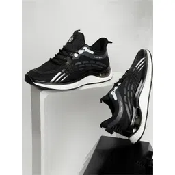 OZZOH Men Textured Lightweight Running Shoes