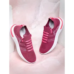 ABROS Women Mesh Lace-Ups Running Shoes