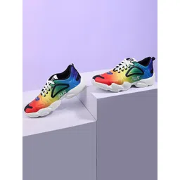 AMICO Men Printed Lace-Up Lightweight Sneakers