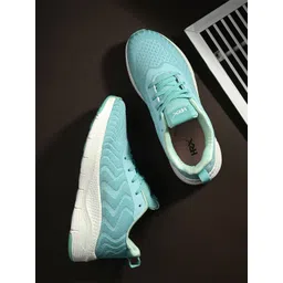 HRX by Hrithik Roshan Women Sea Green & White Memory Foam Mesh Running Shoes