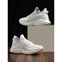 HRX by Hrithik Roshan Men White Mesh Walking Shoes