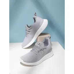 OZZOH Men Textured Lace-Up Running Shoes