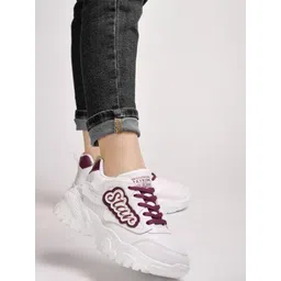 Smart Casual Lace-Up Sneakers For Women & Girls Running Shoes For Women Training & Gym Shoes For Women