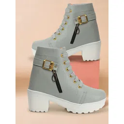 Evoltar Trendy Zip Closure Boots for Girls – Party & Street Style Boots For Women