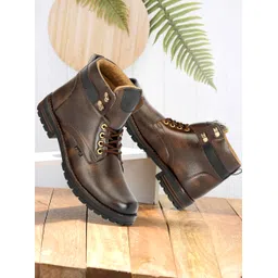 0001 BROWN Boots For Men