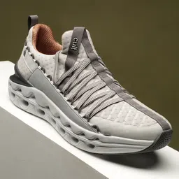 Loop Walking Shoes Breathable Mesh Upper Enhanced Cushioning Enhanced Grip High Walking Shoes For Men