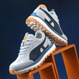 Casual Sneakers For Boys And Men Sneakers For Men (Grey, Blue) Sneakers For Men